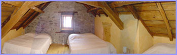 North facing bedroom with view of the Pic Long